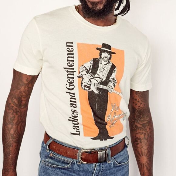 NWOT Midnight Rider Ladies & Gentlemen Waylon Jennings Unisex Tee Size XXL - Picture 4 of 11